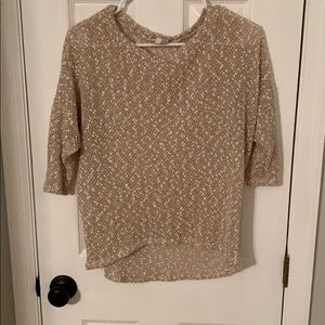 Tan and Cream Sweater